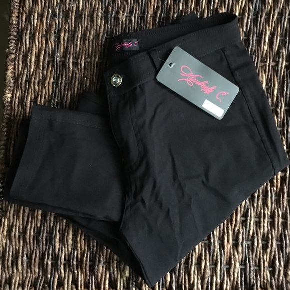 Kimberly C black skinny jeans