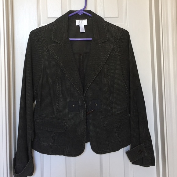 Loft Green Corduroy Blazer