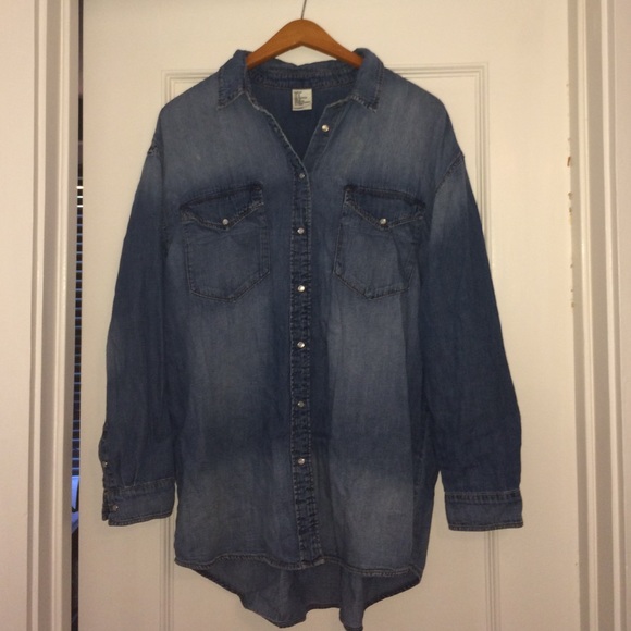 H&M Denim western style shirt