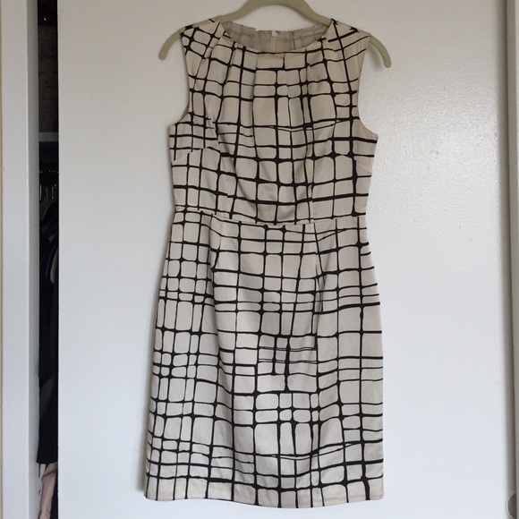 Banana Republic Window Pane Silk Dress - Picture 2 of 2