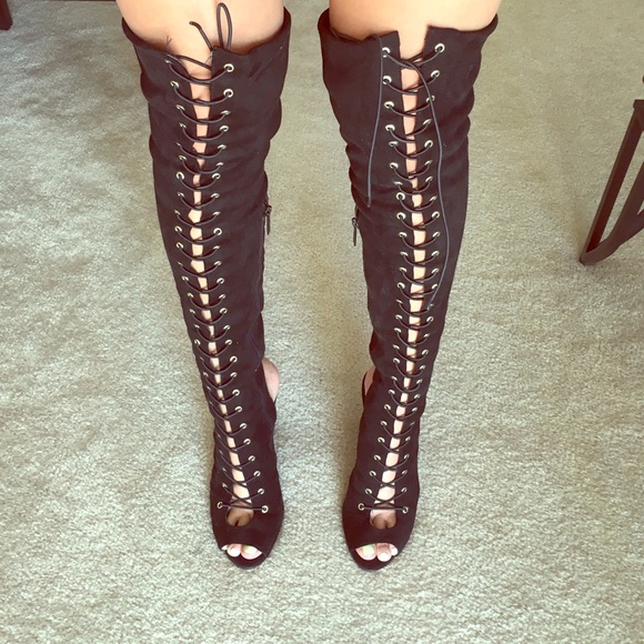 Lace boots