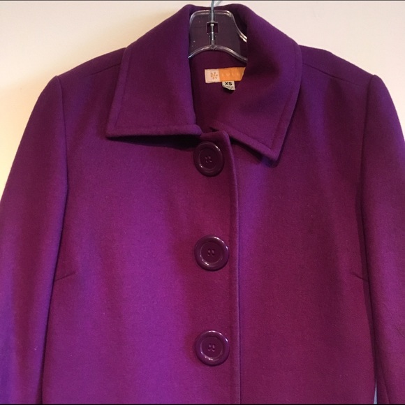 Purple tulle pea coat - Picture 2 of 4