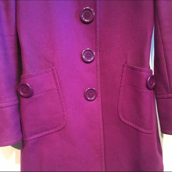 Purple tulle pea coat - Picture 3 of 4