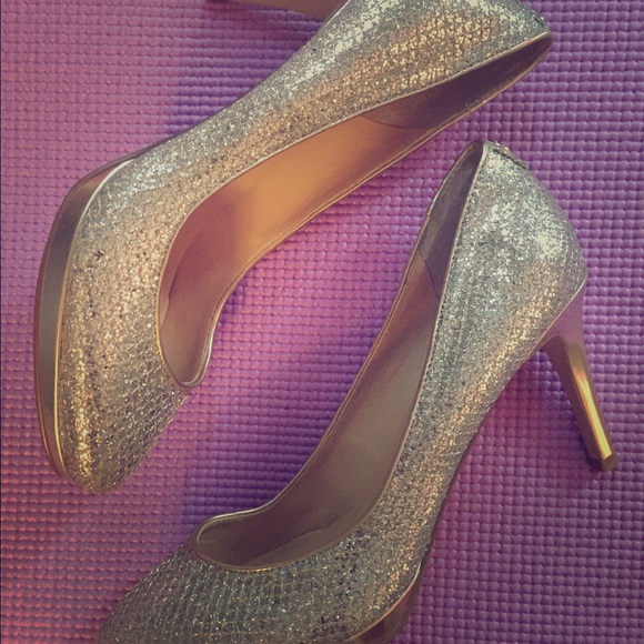 Silver & Gold Ivanka Trump Heels