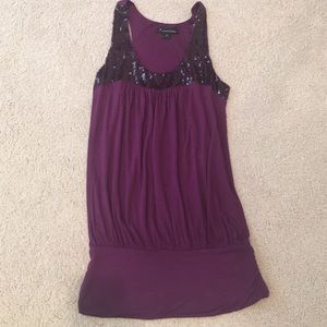 Forever 21 Purple Sequin Top