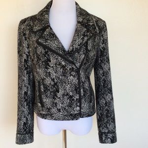 Classiques Entier Leather Trim Jacket