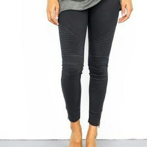 Black moto Jeggings