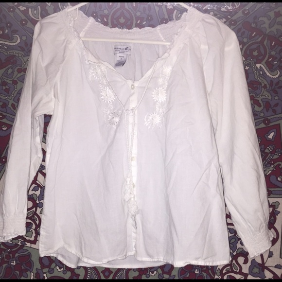 white peasant top