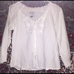 white peasant top