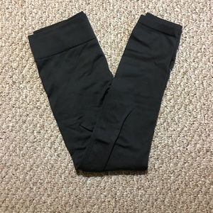 Charcoal fleece lined leggings