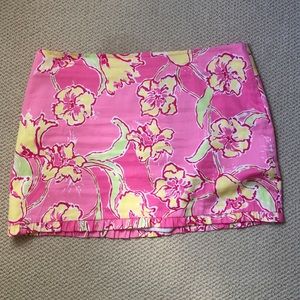 Lilly Pulitzer pink and yellow skirt!
