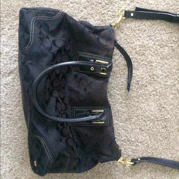 Black coach purse