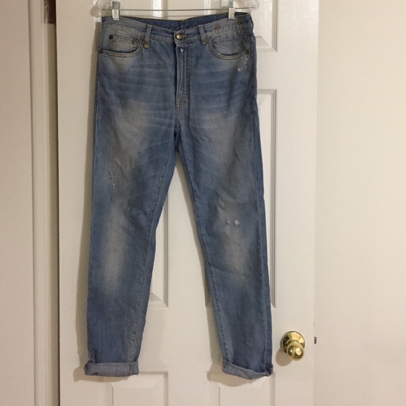 R13 Slouch Skinny Boyfriend Jean