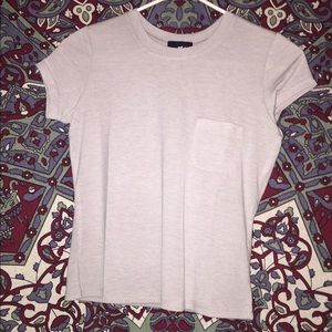 super cute light gray top