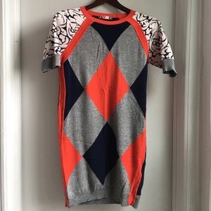 Intermix knit dress