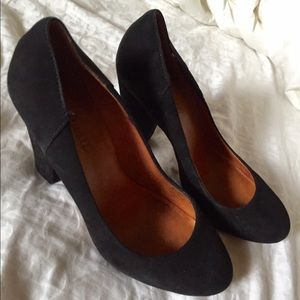 Madewell suede heels (read description)