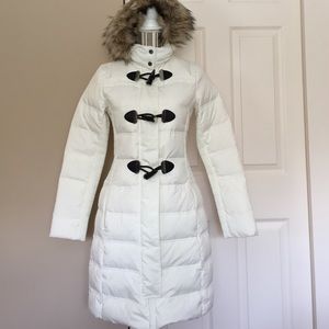 Express puffer coat with hood