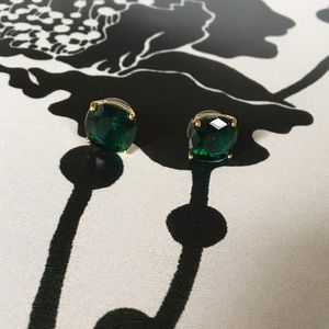 ❤️♠️ Kate spade emerald gum drop earrings !