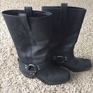 Moto boots like Frye