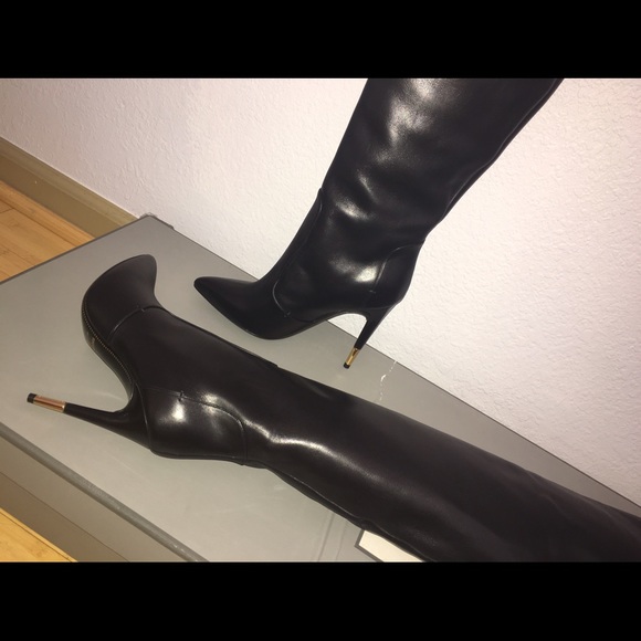 🚫SOLD🚫NIB Tom Ford Black Over The Knee Boots 38 - Picture 2 of 4