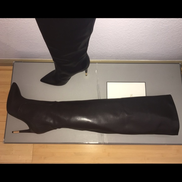 🚫SOLD🚫NIB Tom Ford Black Over The Knee Boots 38 - Picture 3 of 4