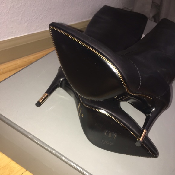 🚫SOLD🚫NIB Tom Ford Black Over The Knee Boots 38 - Picture 4 of 4