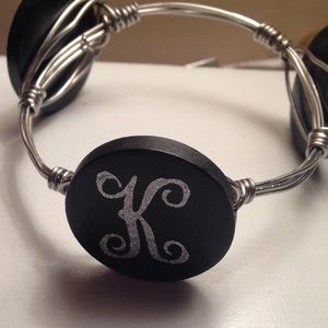 Hand made wire bracelet with initial
