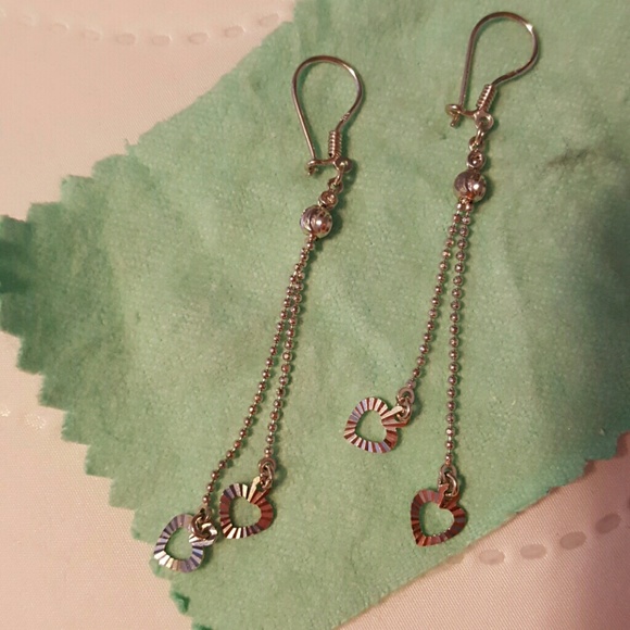 Silver earrings
