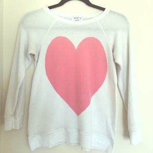 Wildfox kids heart sweater