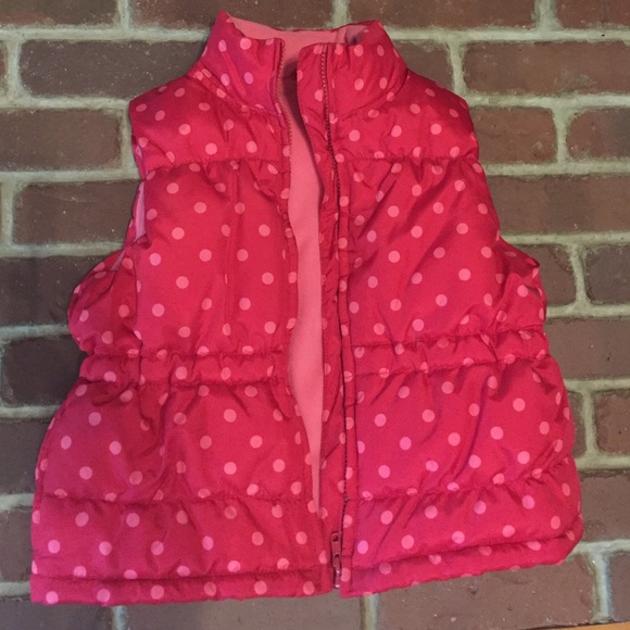 Girls' Gymboree puffer vest. Med (fit 6-7 yr old)
