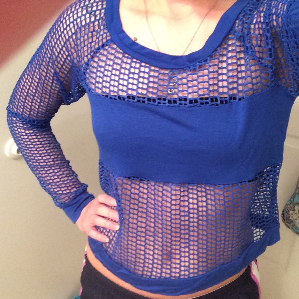 DONATING TOMORROW! NWOT Mesh Party Top