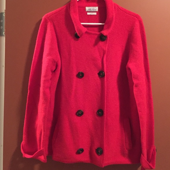 Madewell Sweaters - Madewell red wool sweater with buttons