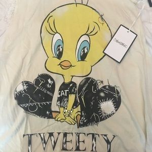 Lauren moshi tweety tank cream