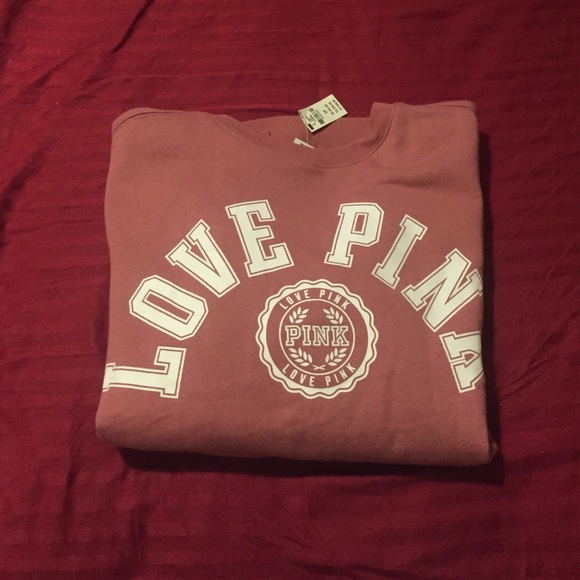 NWT VS PINK Begonia crew sz sm