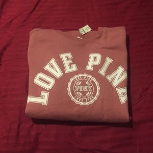 NWT VS PINK Begonia crew sz sm
