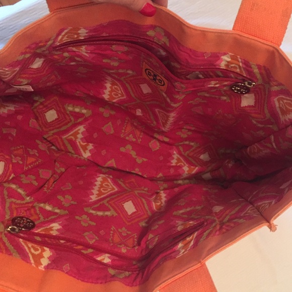 Tory Burch canvas beach bag - Picture 3 of 4