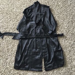 Black Silk Robe