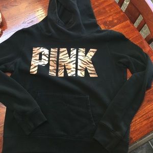PINK tiger print sweatshirt size large
