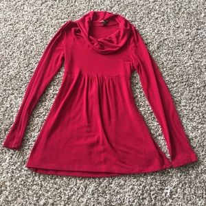 Red long sleeve top