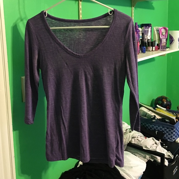 Old Navy Purple Long Sleeve Tee