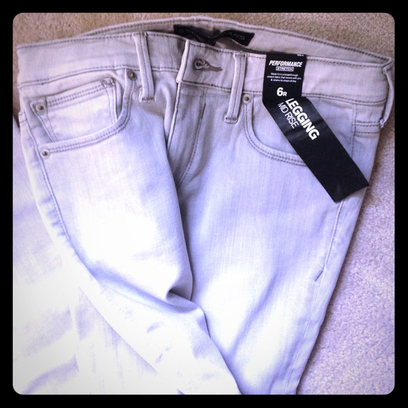 Express denim mid rise leggings