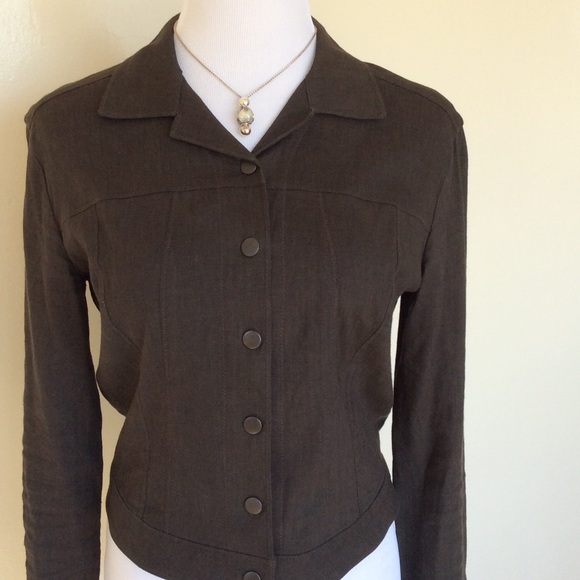 Tahari Linen Blend