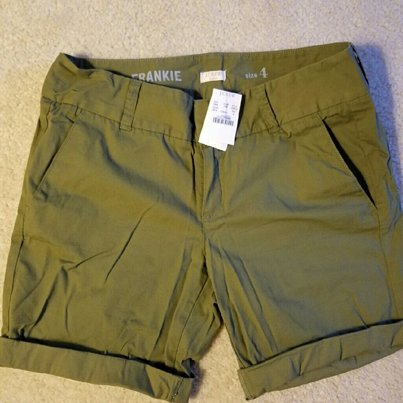 J. Crew Frankie Short -  olive green