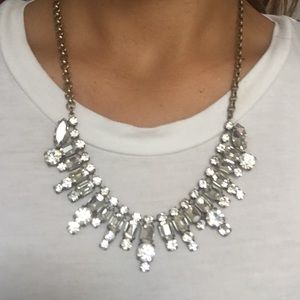 J. Crew Crystal Bib Necklace