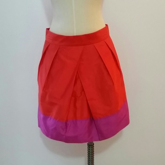 J. Crew tailored silk skirt
