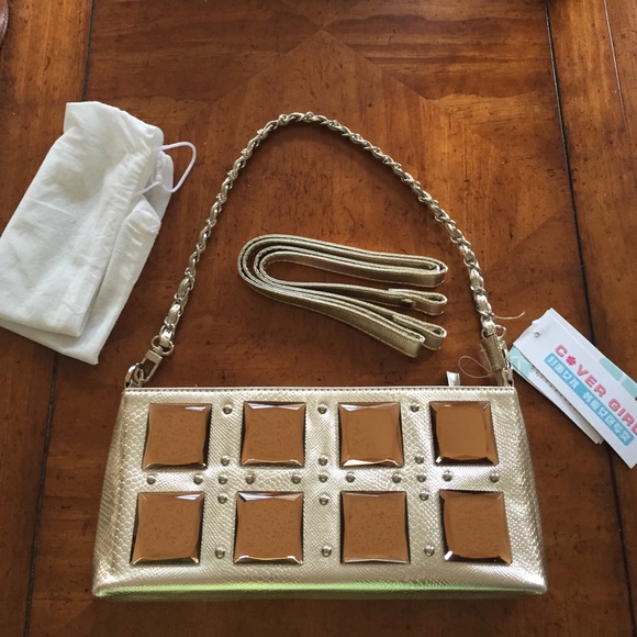 Silver Wristlet Purse with accent stones