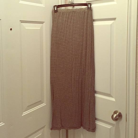 Brandy Melville Striped Maxi Skirt