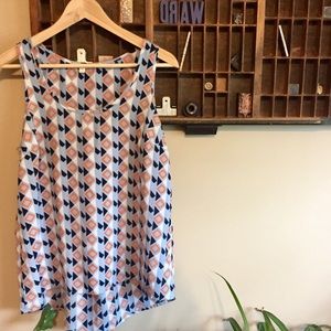 Blue and Orange Pleione Hi Lo Tank