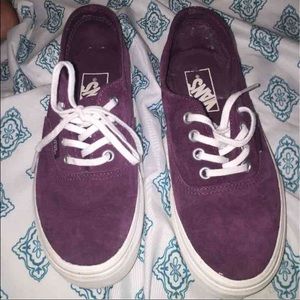 Burgundy vans