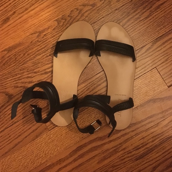 Size 8 black J. Crew sandals